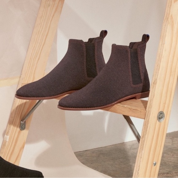 ROTHY'S | The Merino Wool Chelsea Ankle Boot in Cocoa Brown | Sz 7.5 - Picture 4 of 15